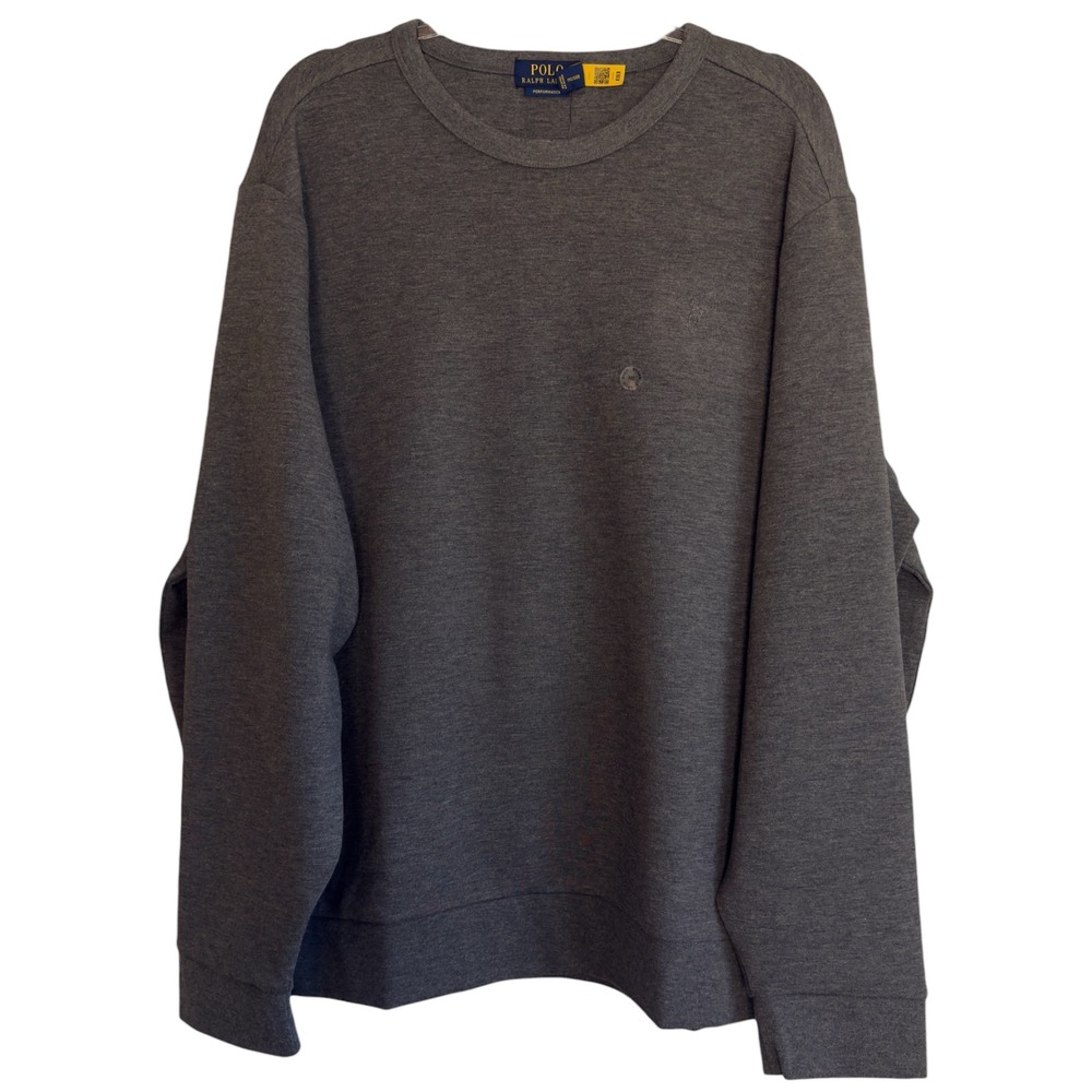 Polo Ralph Lauren Performance Mens XXL Gray Crew Neck Sweatshirt NWT‎